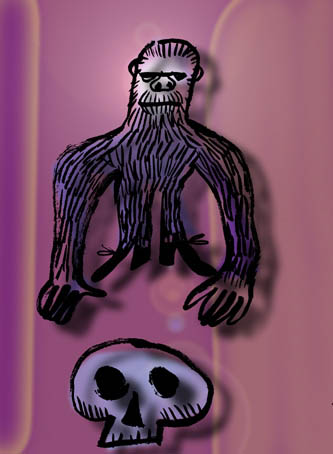 monkey-man&skull